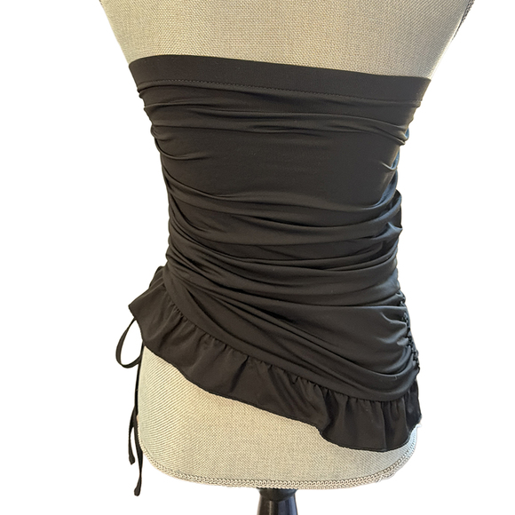 Other Vintage y2k clubbing party scrunch ruched cropped tube top - Picture 3 of 4